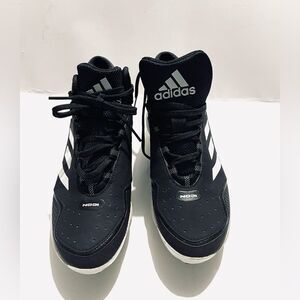 Adidas ICON basketball shoes metal clits black unisex sports men’s 6.5